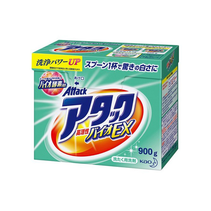 [酵素配方]花王(KAO)日本进口 酵素洗衣粉 炫白洁彩通用 深层护理洁净 900G
