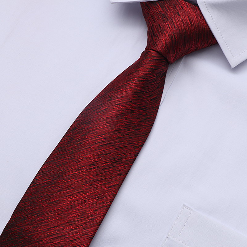 红领带结婚新郎婚礼男伴郎正装男士西装小酒红色免打结拉链式窄女领带