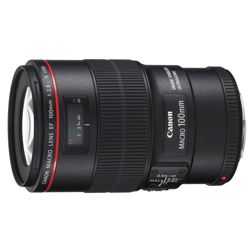 佳能(Canon) EF 100MM F/2.8L IS USM微距镜头 佳能卡口 9片光圈 67mm滤镜