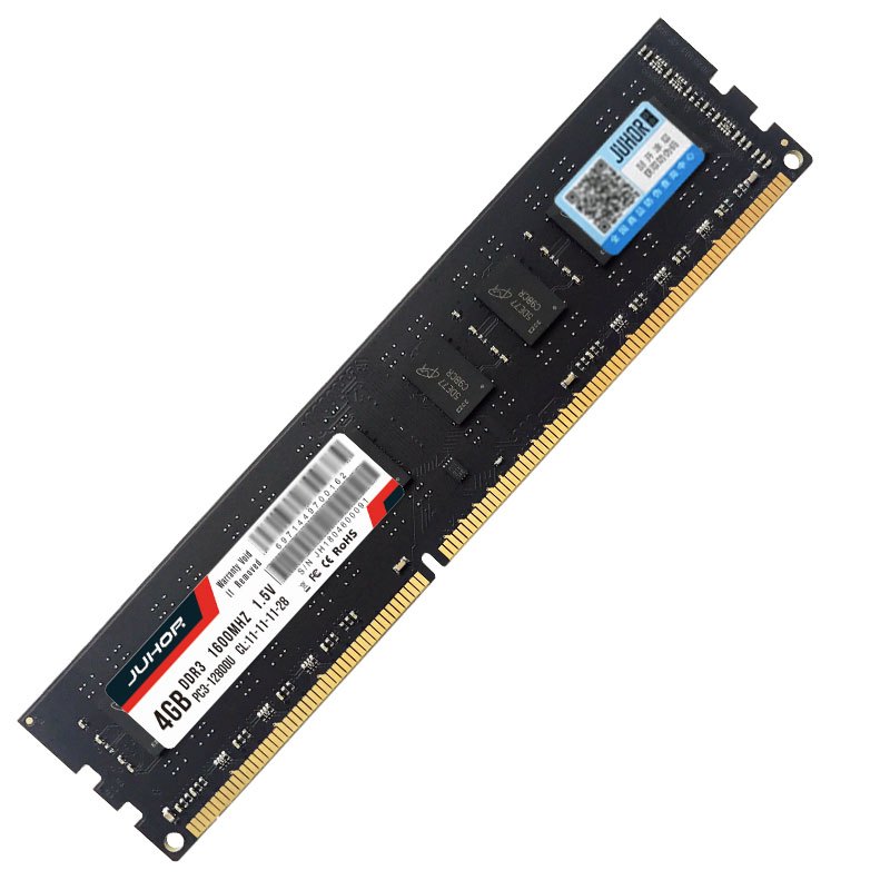JUHOR玖合 DDR3 1600 4G 台式机内存条 双面全兼容