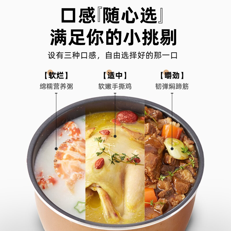 小熊(Bear)电压力锅 5L微电脑保温预约电压锅 YLB-A50M1高清大图