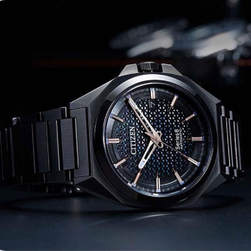 新品 国行西铁城(CITIZEN)Series 8系列自动机械潜水款不锈钢带时尚商务男表 NA1015-81Z