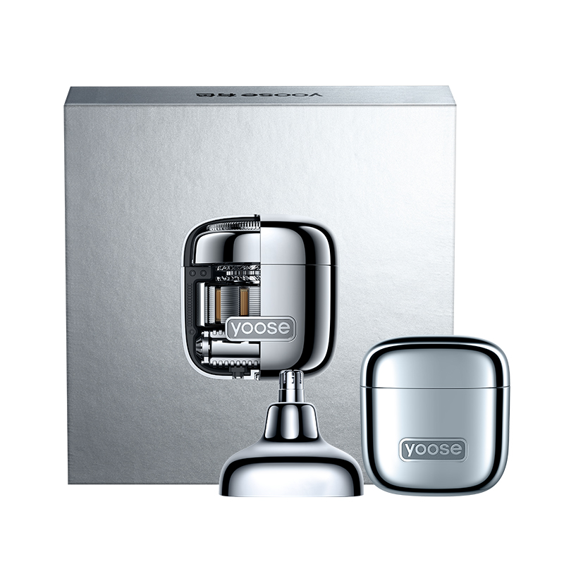 有色(yoose) 电动剃须刀鼻毛修剪器 便携刮胡刀二合一 D1-T 电镀银 功率3W电压3.2V / 台