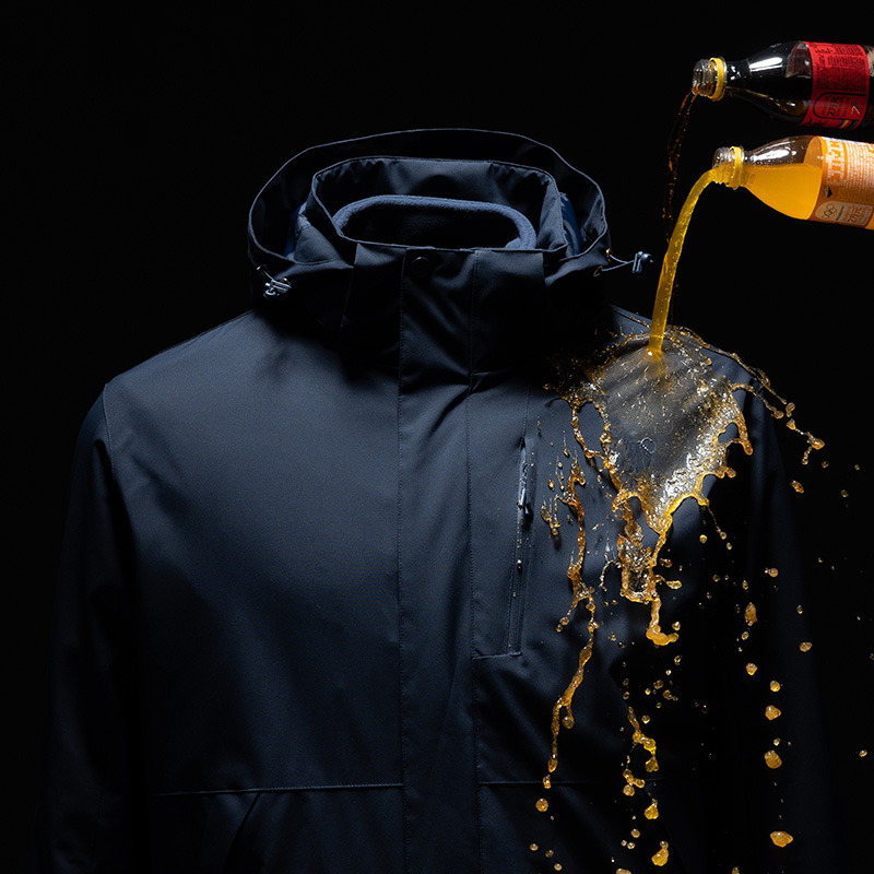 渔人船长冬季户外情侣款冲锋衣男女可拆卸防风保暖三合一两件套高清大图