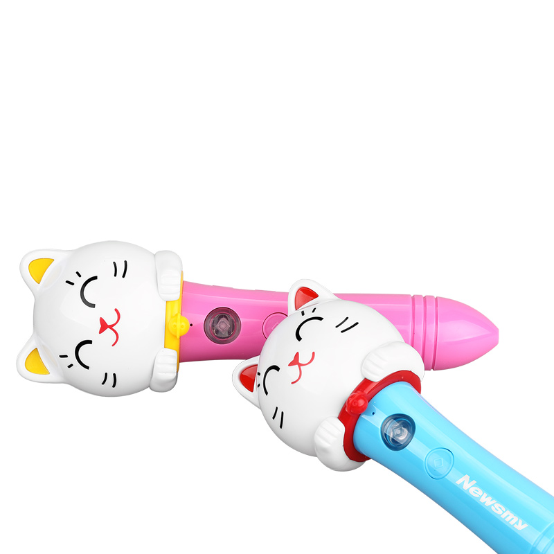 [赠模拟点读机]纽曼点读笔18M 快乐星猫 8G 粉色 配套70本书 0-3-6岁幼儿幼教早教机 故事机 学习机高清大图