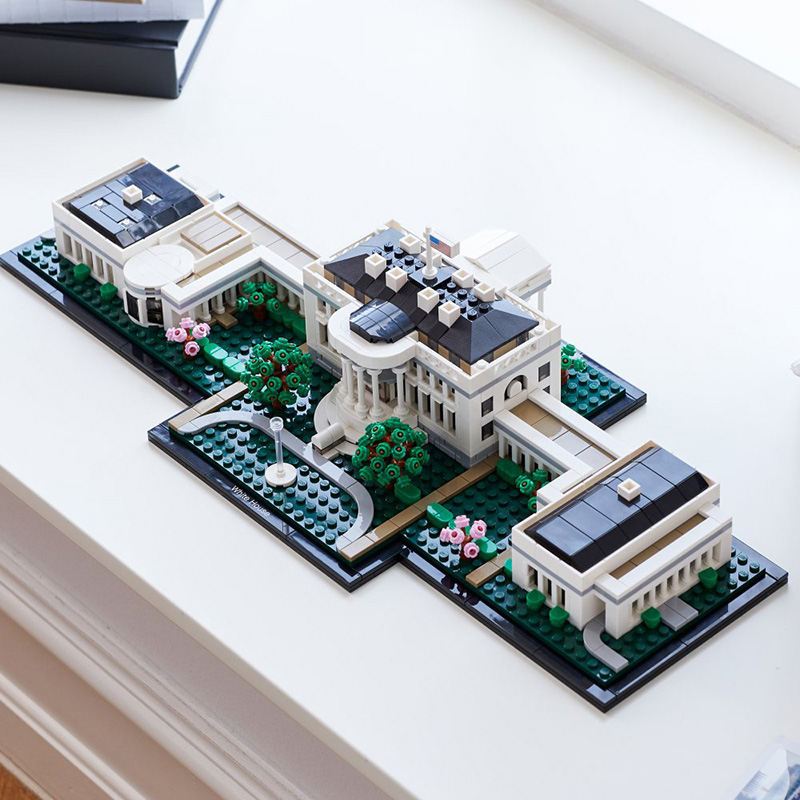 LEGO乐高建筑系列白宫21054拼插玩具