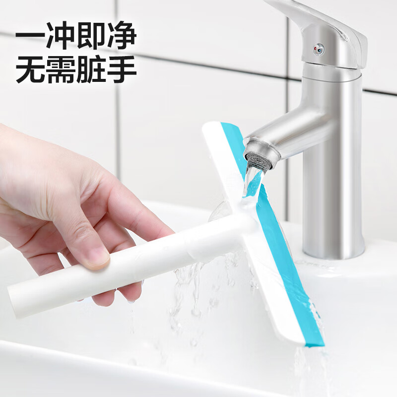 茶花(CHAHUA)玻璃刮水器家用玻璃刮水板玻璃神器清洁器浴室地刮子* 215006高清大图