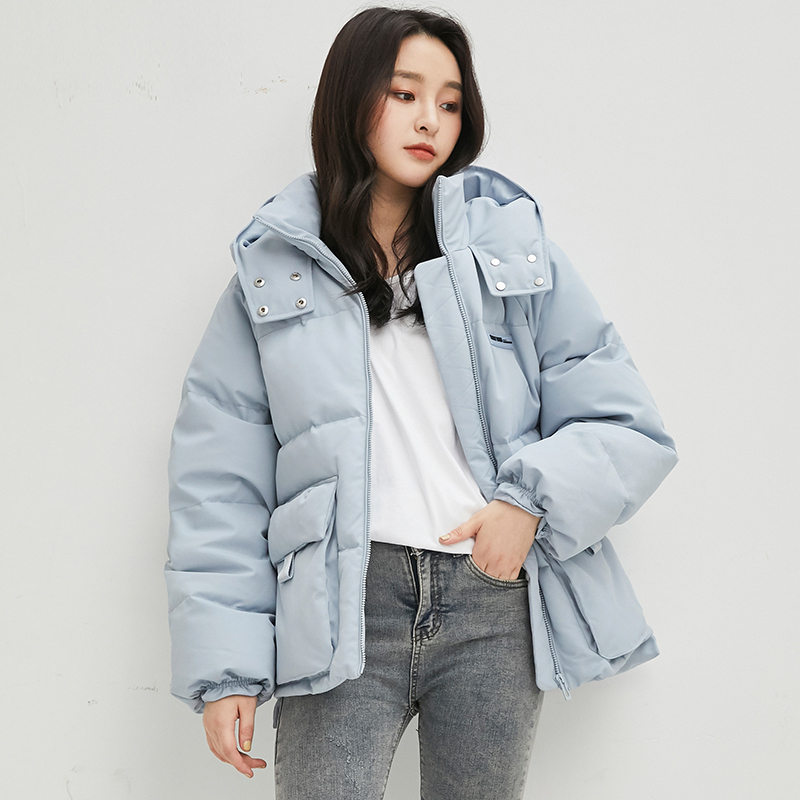 鸭鸭(yaya)羽绒服2020年新款女短款连帽加厚韩版休闲宽松