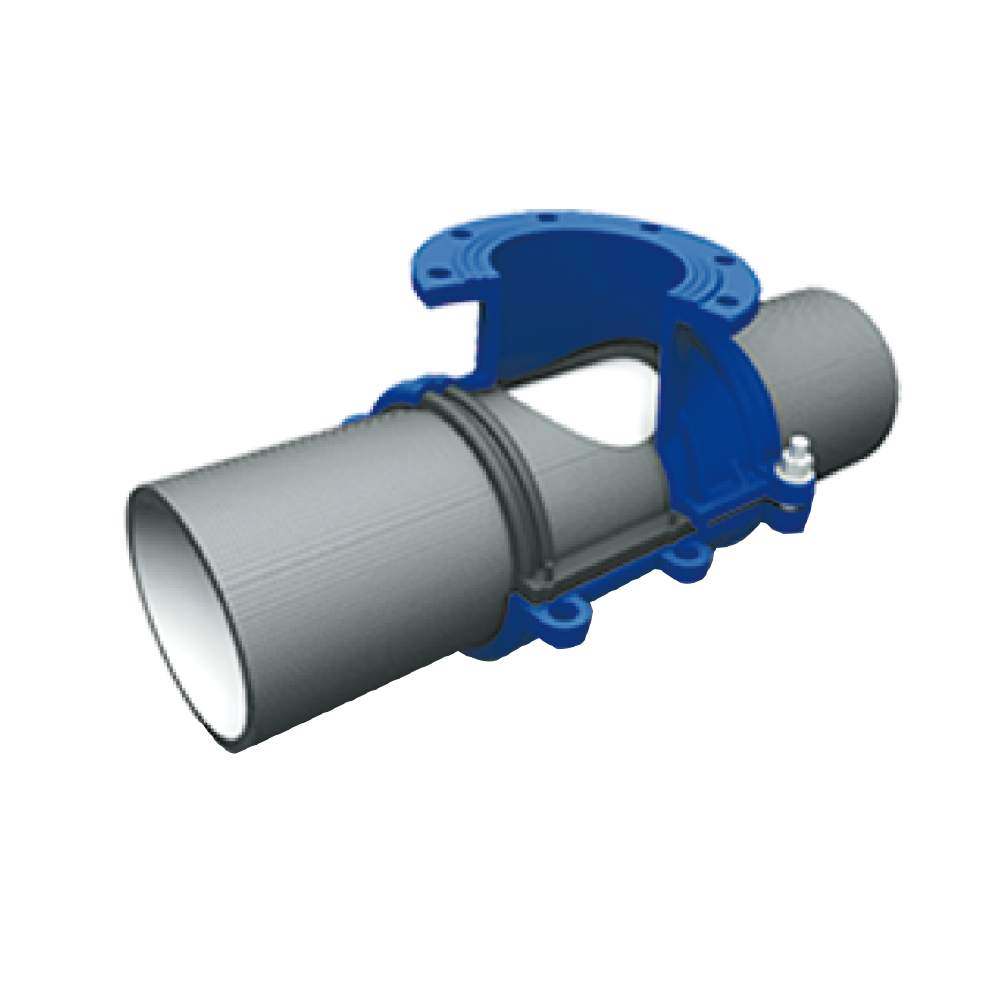 球墨铸铁管全密封开孔三通 H700x500-200