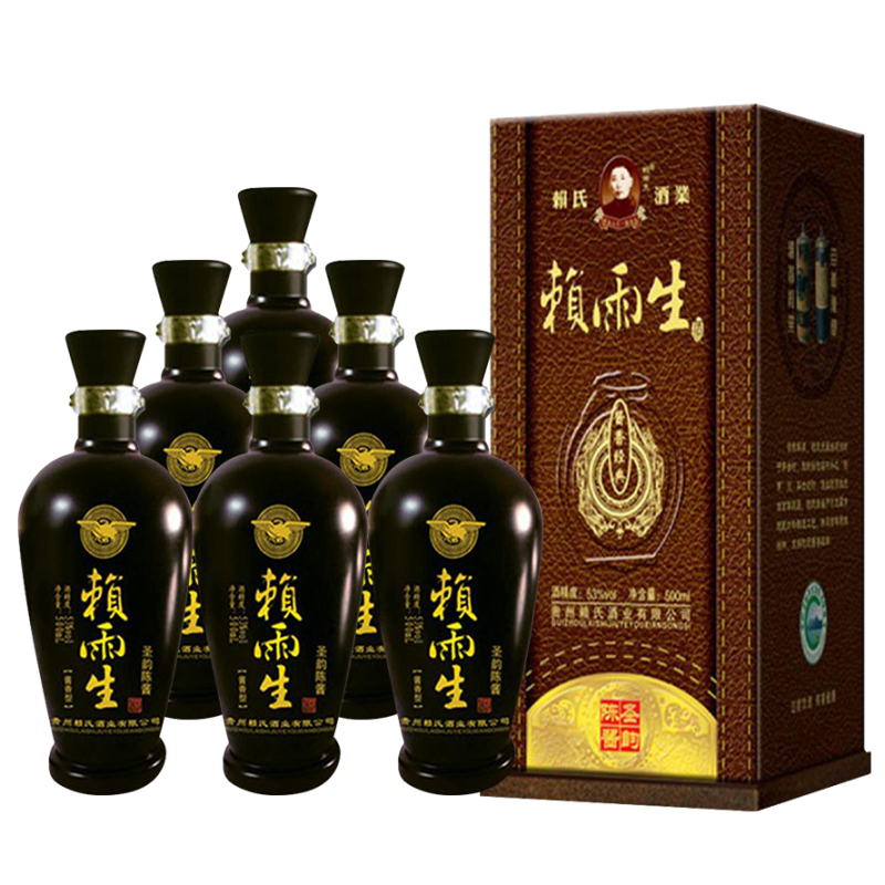百年雨生2012年赖雨生圣韵陈酱53度500ml *6瓶装 酱香型白酒名酒高端
