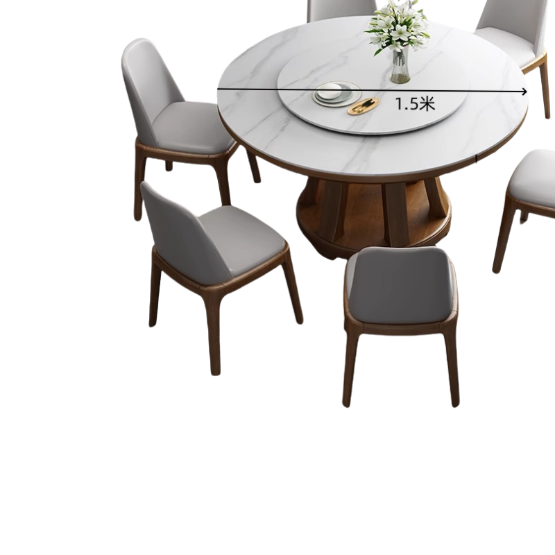 鑫龙都餐桌椅1.5米套高清大图