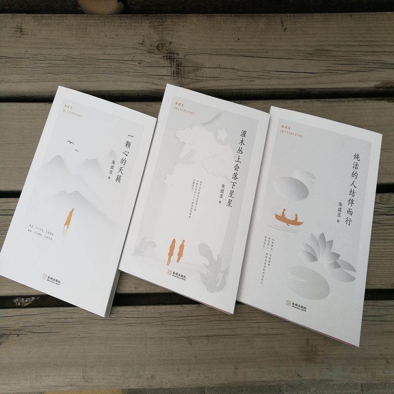 [醉染正版] 朱成玉散文集全3册 一颗心的天籁+灌木丛上会落下星星+纯洁的人结伴而行 中小学课外阅读散文集 中国高清大图