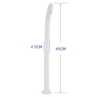 超长龙鳞肛塞透明软糯假阳具男女肛阴自慰器SM另类情趣用品另类调教-中
