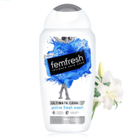 femfresh芳芯白百合女性私处护理液250ml 抑菌止痒去异味阴道洗液 低敏无皂温和不刺激 专业女性私处护理