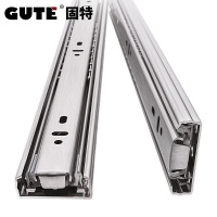 固特GUTE 不锈钢导轨三节抽屉轨道静音抽屉滑轨 一副价 10寸25cm