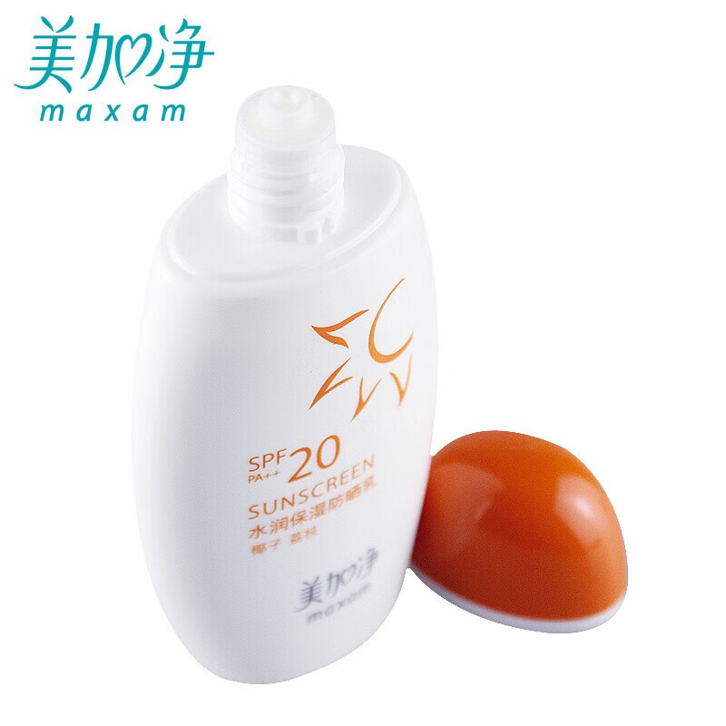 美加净 MAXAM 水润保湿防晒乳100ml户外防晒霜不油腻防水防汗舒适 清爽舒缓高清大图