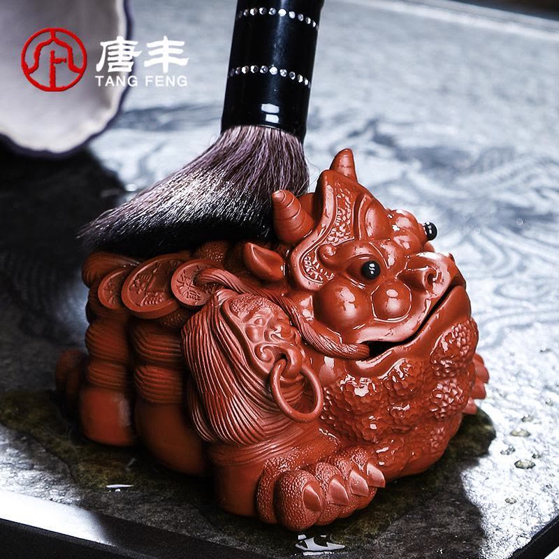 家柏饰(CORATED)紫砂茶宠金蟾茶玩家用茶台摆件可养个性茶具配件茶道190247Z图片