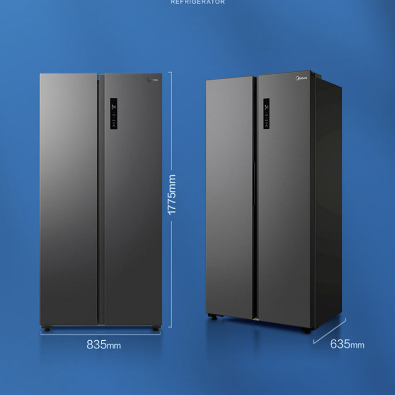 美的midea468升风冷无霜对开门冰箱双开门一级能效电冰箱双变频节能