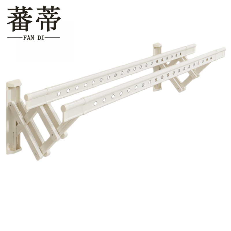 蕃蒂 折叠晾衣杆2.5米 个