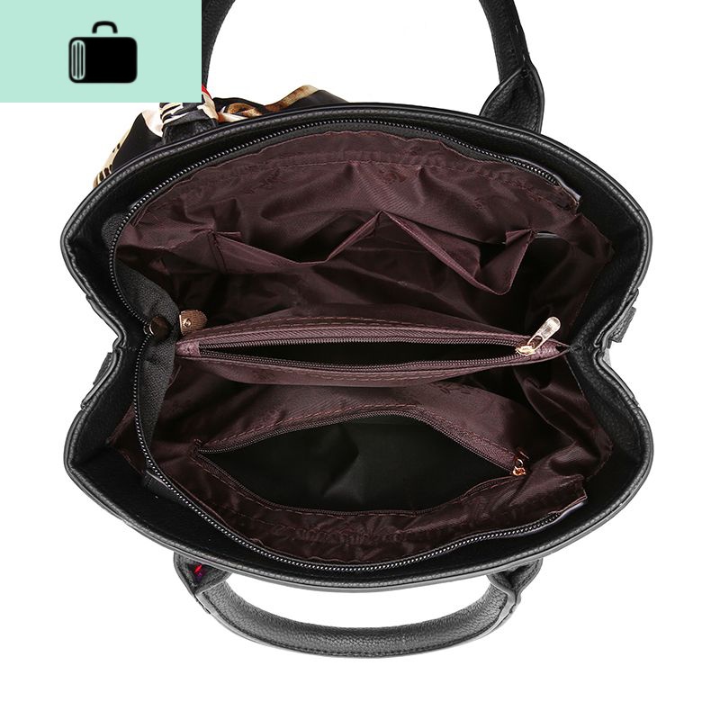 手提包包2020新款潮中年女包单肩斜挎包女士百搭大容量手拎妈妈包NEWLAKE高清大图