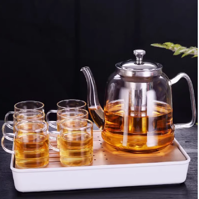 玻璃茶壶套装高清大图