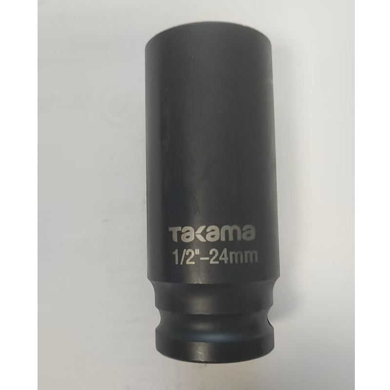 高松(takama)加长套筒头(1/2方12.5mm六角系列)711024 24mm/1个 12.5mm系列 1/2亚光加长六角标准套筒24mm