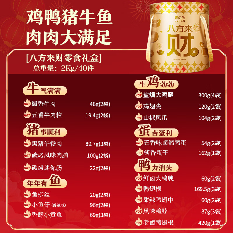 来伊份休闲零食混合坚果每日坚果礼盒营养健康轻食代餐办公室零食高清大图