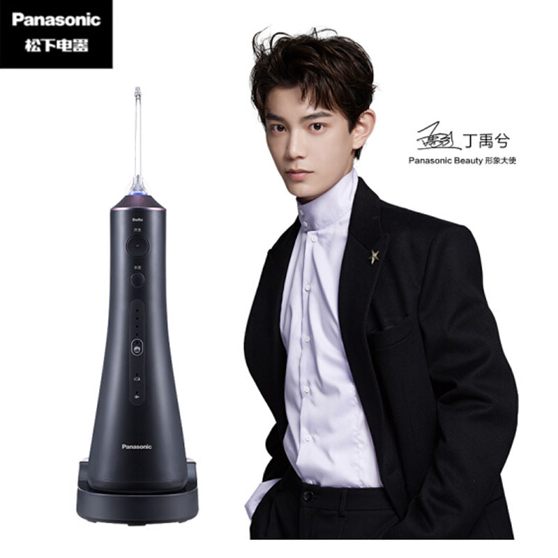 松下 (Panasonic)冲牙器 洗牙器 水牙线 非电动牙刷 全身水洗 5档可调节水压 小魔塔 EW1513H405