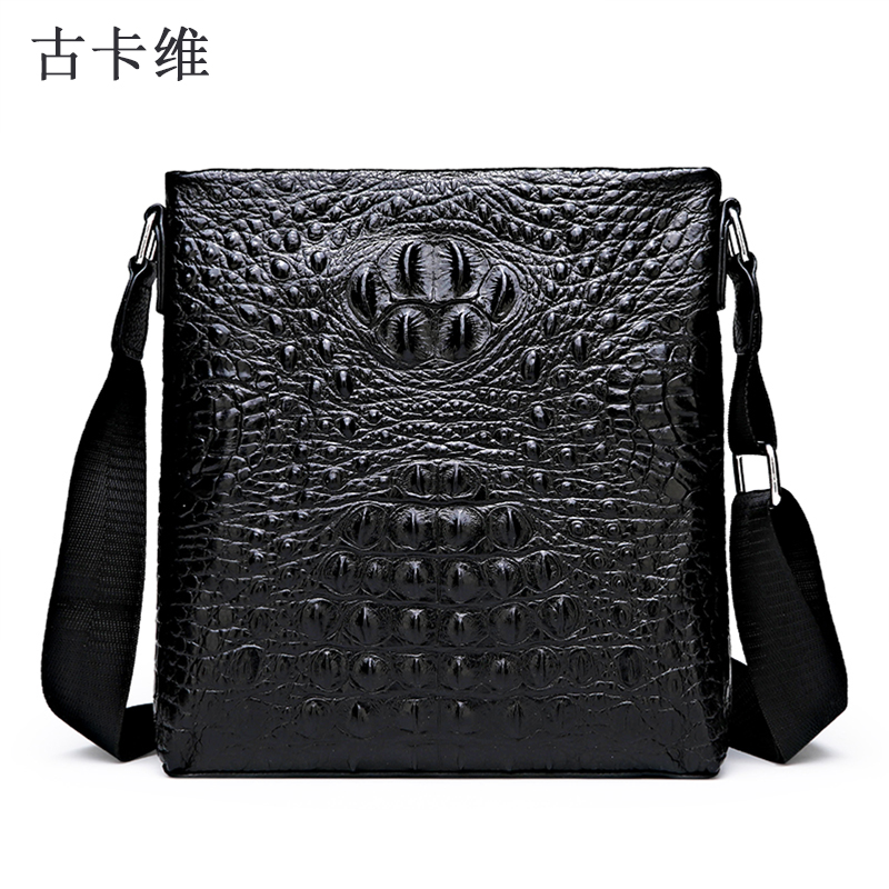 古卡维 真皮单肩包斜跨包 BZ504-1 个高清大图