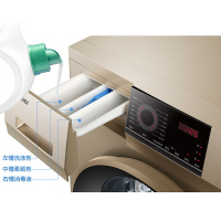 haier/海尔 9公斤金色大容量家用变频静音全自动滚筒洗衣机 G90818BG