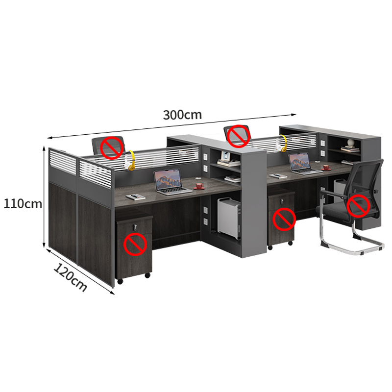 芙瑞塔屏风桌 四人位张高清大图