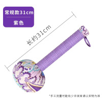 艾草养生锤加长款经络敲打按摩锤肩颈背腿全身穴位家用艾灸锤 花布31cm按摩捶-紫色（艾草填充）