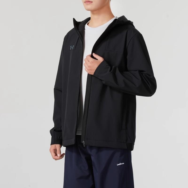 安德玛UA外套男装新款运动服户外防风休闲梭织夹克24600408-001 ZP高清大图