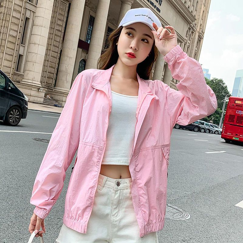 真维斯防晒衣女士夏季薄款外套时尚潮流夹克透气防紫外线防晒服