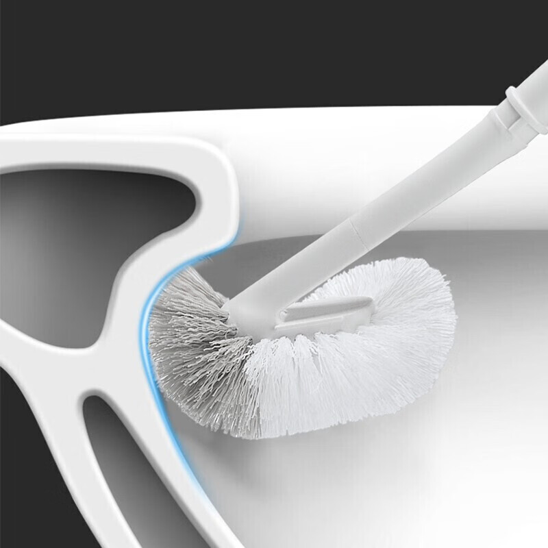 茶花(CHAHUA) 倍洁马桶刷子翘头清洁硬毛刷浴室长柄把神器卫生间厕所刷子高清大图