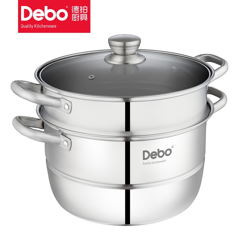 Debo德铂 DEP-773 索菲特蒸锅 7L大容量304不锈钢蒸锅 28cm