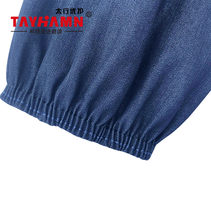 太行优护 TS1202 袖套牛仔罗口袖套 防污耐磨劳保牛仔布袖套 双高清大图
