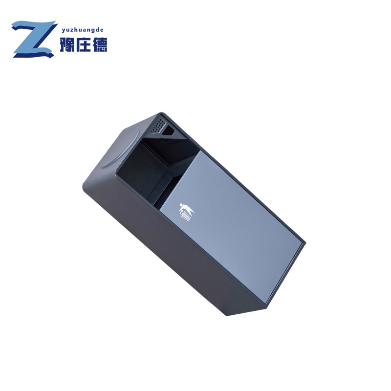 豫庄德户外不锈钢垃圾桶黑灰个高清大图