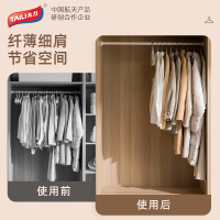 太力植绒衣架防滑肩无痕100个家用挂衣衣柜服收纳整理师专用衣撑
