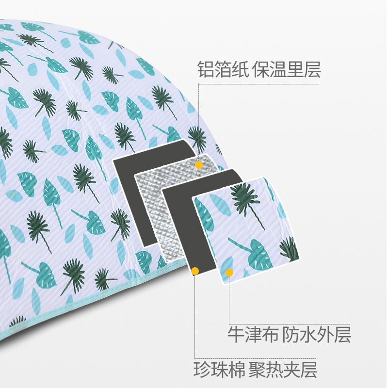 美之扣bwz7圆形保温菜罩透明款80cm心形树叶餐桌罩桌盖可折叠饭子食物罩菜盖子饭罩家用遮菜盖伞复合DIY用品厨房小工具