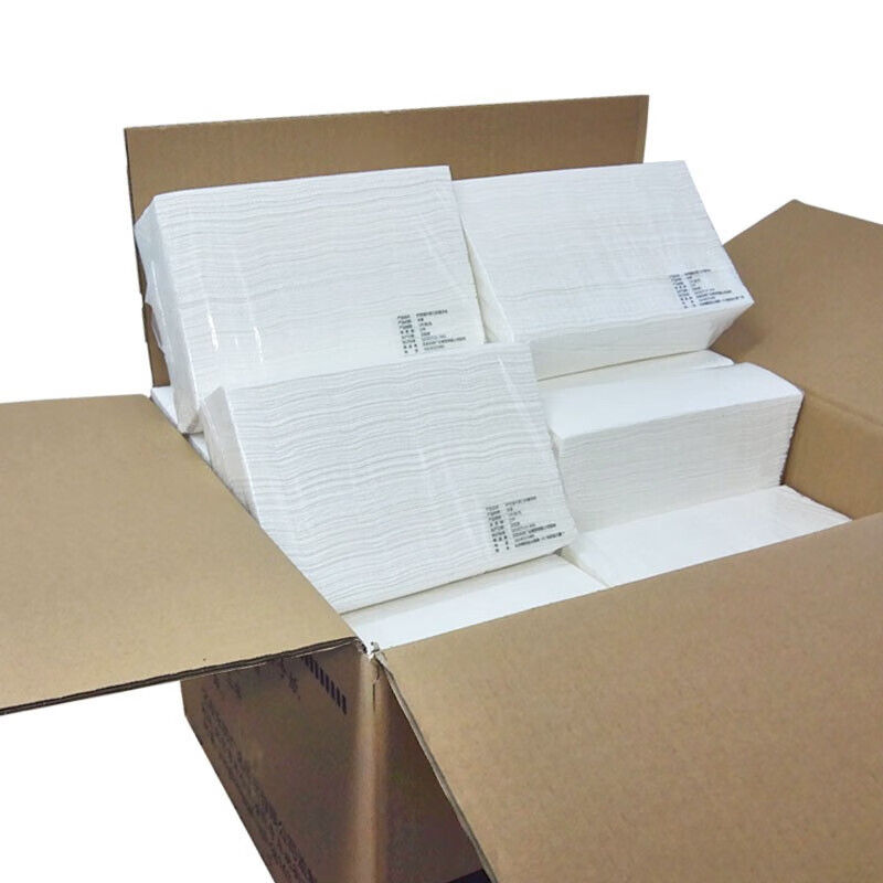 盒装抽纸 简装硬盒装餐巾纸23*12*7 3层80抽订制高清大图