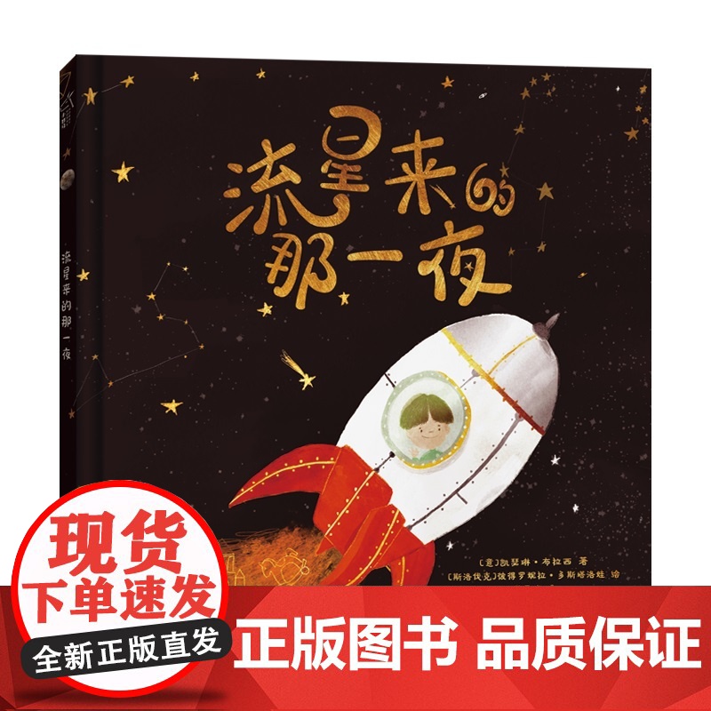 正版童书 流星来的那一夜 奇境系列软科普绘本 小竹马童书高清大图