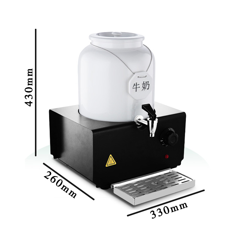 龙之腾助餐牛奶鼎玻璃罐电加热咖啡鼎酒店保温豆浆牛奶桶饮料机果汁鼎高清大图