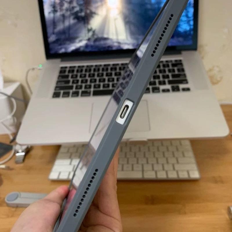 适用2021 ipadPro11保护壳透明防摔12.9撞色10.2硬壳软边防弯底壳 黑色 2021iPad mini6