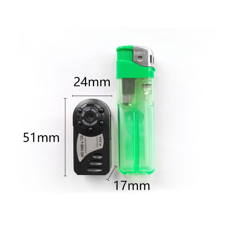 适用于车家两用夜视高清微型监控摄像机执法记录仪行车记录仪非无线针孔摄像头迷你摄像机