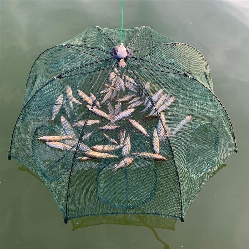 神斧虾笼地笼渔网捕鱼笼龙虾网抓鱼笼捕虾网捉泥鳅黄鳝笼自动折叠鱼网