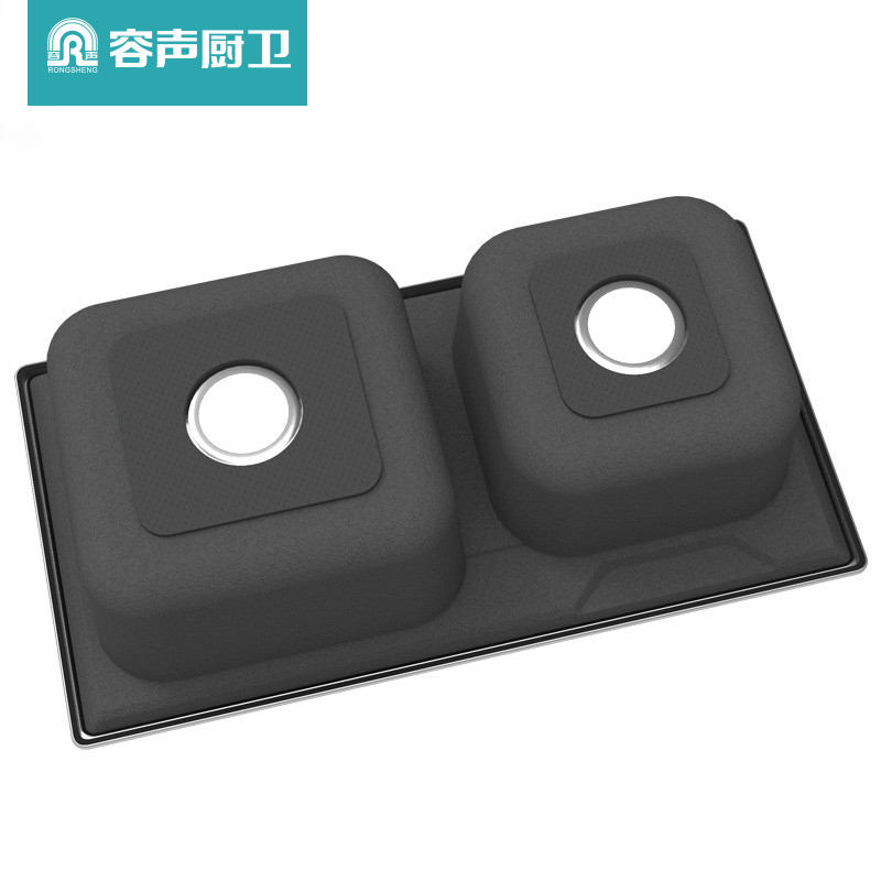 容声(Ronshen)304不锈钢水槽双槽厨房洗菜盆 RS221S(不含龙头)