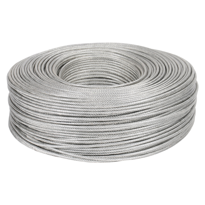 迅众 10米起拍白色透明钢丝绳镀锌钢丝绳包塑细软大棚百香果猕猴桃葡萄架晾衣绳高清大图