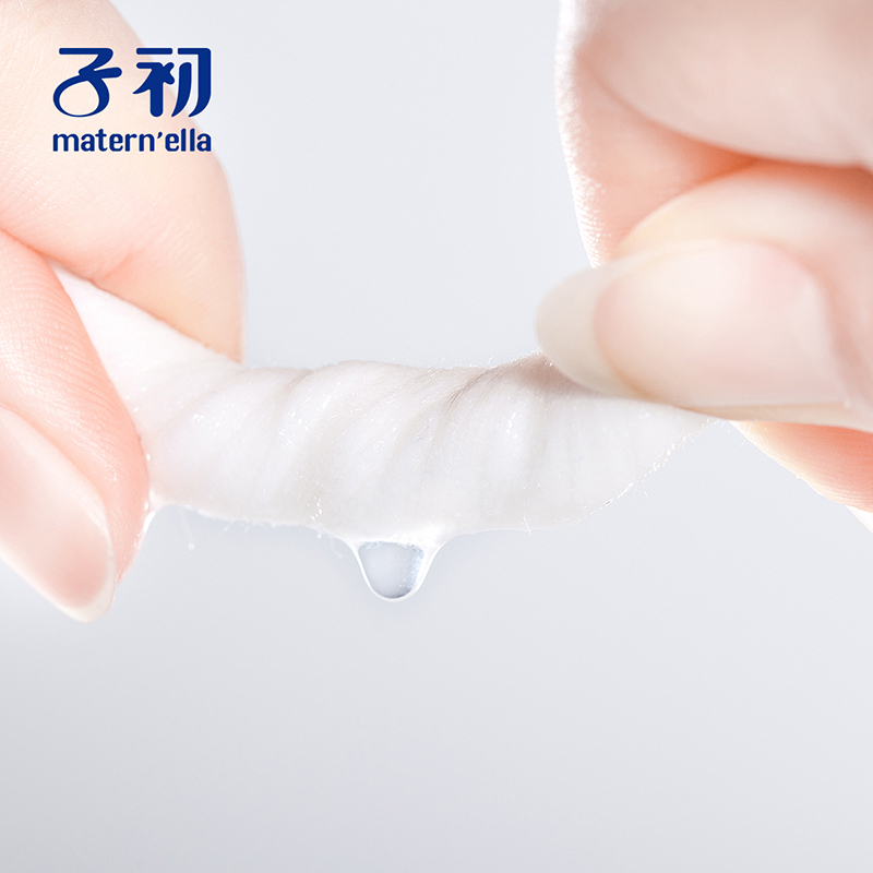 子初 洋甘菊婴儿手口柔湿巾80抽*6包 宝宝湿巾纸母婴幼儿童专用带盖湿纸巾