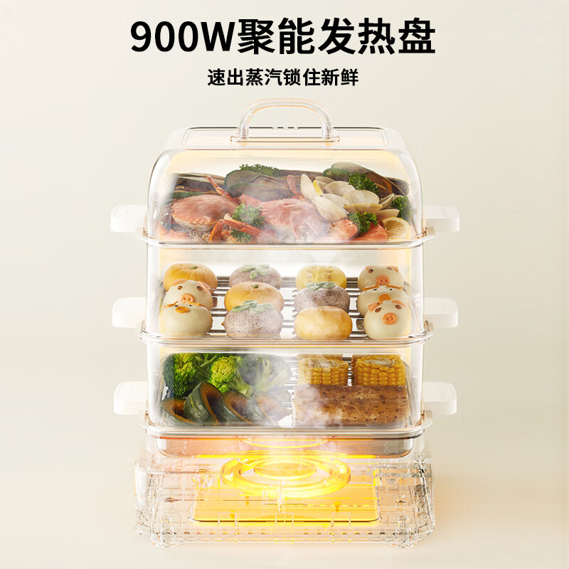 谷格(GUGE) G766A-1家用三层分体式水箱电蒸箱高清大图